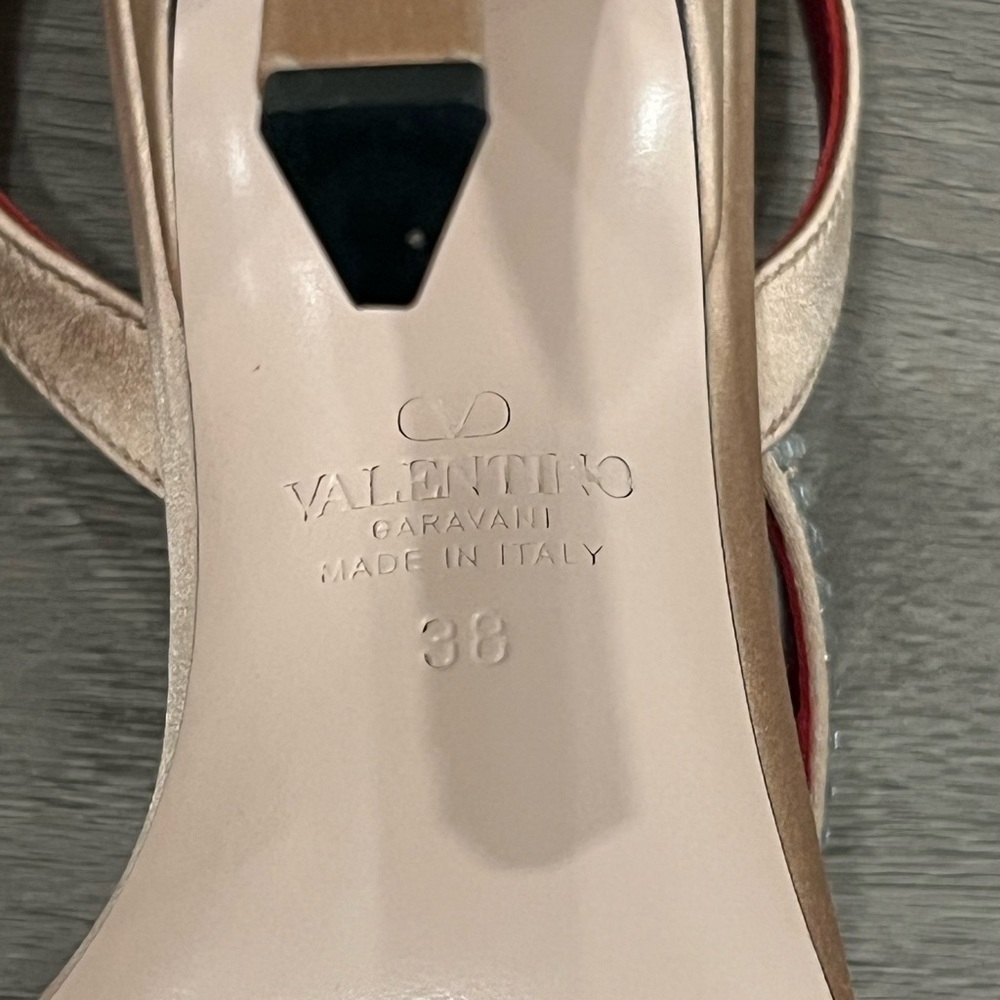 Valentino Garavani Dans Le Foyer Satin Sandal With Crystals 105 mm Size EU 38 - Picture 11 of 15